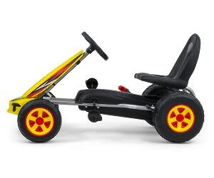 Kart cu pedale pentru copii Viper Yellow