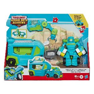 Set Transformers Figurina cu vehicul Rescue Bots Academy, Hoist Rescue Trailer, E7181