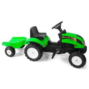 Tractor cu remorca Garden Master green