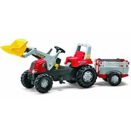 Tractor cu pedale, remorca si cupa - Rolly Toys Junior 