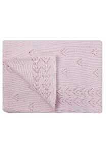 Paturica tricotata, Ana, roz, 90x90cm