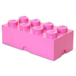 Cutie Depozitare Lego 2 x 4 Roz
