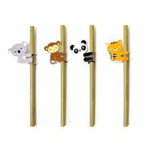 Set 4 paie Bamboo - Animale 