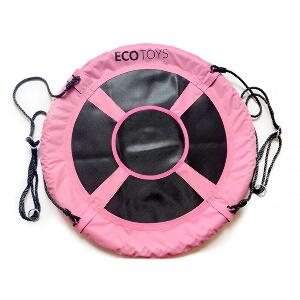 Leagan pentru copii Ecotoys SW100 cuib de barza roz