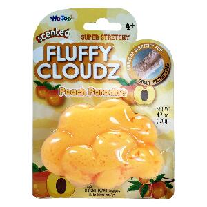 Slime parfumat cu surpriza Compound Kings - Fluffy Cloudz, Peach Paradise, 120 g