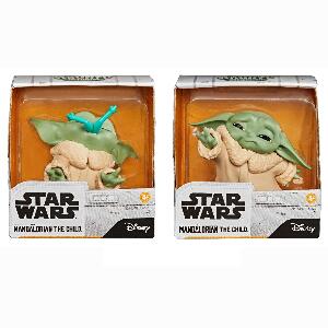 Set 2 figurine Star Wars, Baby Yoda, The Child, Froggy Force, 5 cm