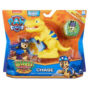 Set 2 figurine Paw Patrol Dino Rescue, Chase and Tyrannosaurus Rex, 20126399