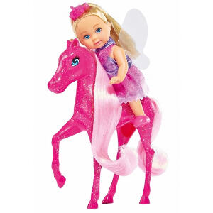 Papusa Evi Love Fairy 12 cm cu Ponei Pony si Accesorii