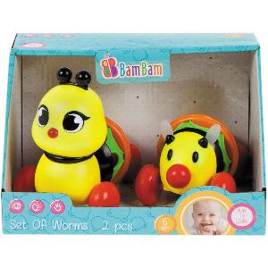 Set 2 jucarii bebe BamBam, Insecte colorate