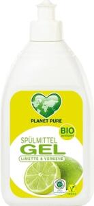Detergent gel bio pentru vase lime si verbina 500ml Planet Pure