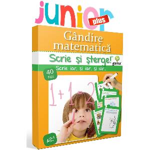 Editura Gama, Scrie si sterge Junior Plus, Gandire matematica 3-5 ani