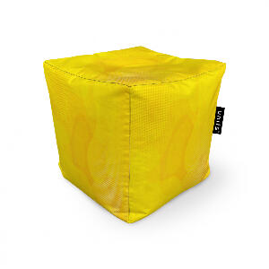 Fotoliu Units Puf Bean Bags tip cub impermeabil abstract galben