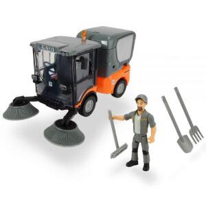 Masina Dickie Toys Playlife Street Sweeper cu figurina si accesorii