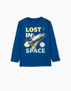 Tricou cu maneca lunga si imprimeu Zippy Lost In Space