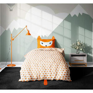 Set 3 piese lenjerie pat copii Viada Fox, 150 x 200 cm