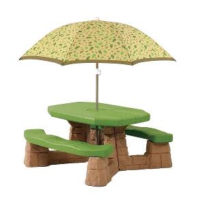 Masa picnic cu umbrela Naturally Playful Recolor