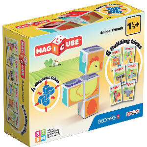 Joc de constructie magnetic Magic Cube, Animal Friends