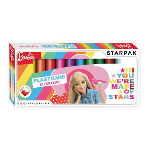 Set de modelare cu 12 culori Starpak, Barbie