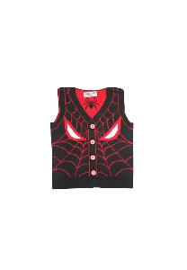 Vesta tricotata, Spider Man, negru cu rosu