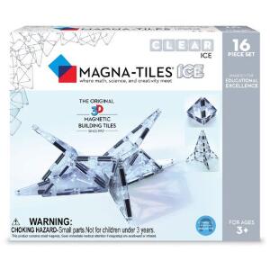 Magna-Tiles ICE Transparent - set magnetic (16 piese)