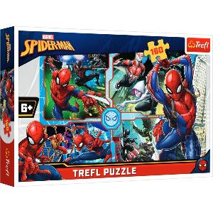Puzzle Trefl 160 piese, Spiderman salveaza lumea