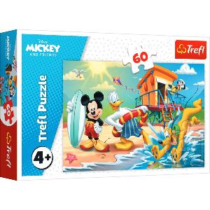 Puzzle Trefl 60 piese, O zi interesanta pentru Mickey si prietenii, Mickey Mouse