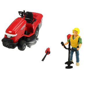 Masina de Tuns Iarba Playlife Lawn Mower Set cu Figurina si Accesorii