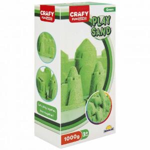 Nisip pentru modelaj Fun Sand 1000 gr culoare Verde