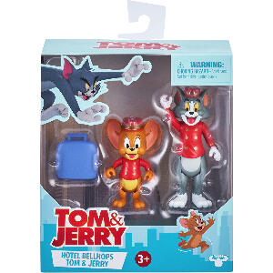 Set 2 figurine Tom and Jerry, Hotel Bellhops, S1, 8 cm