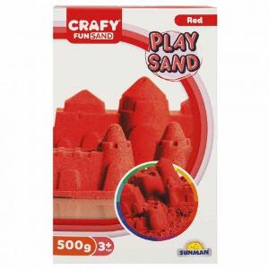 Nisip kinetic Fun Sand 500 gr culoare Rosu